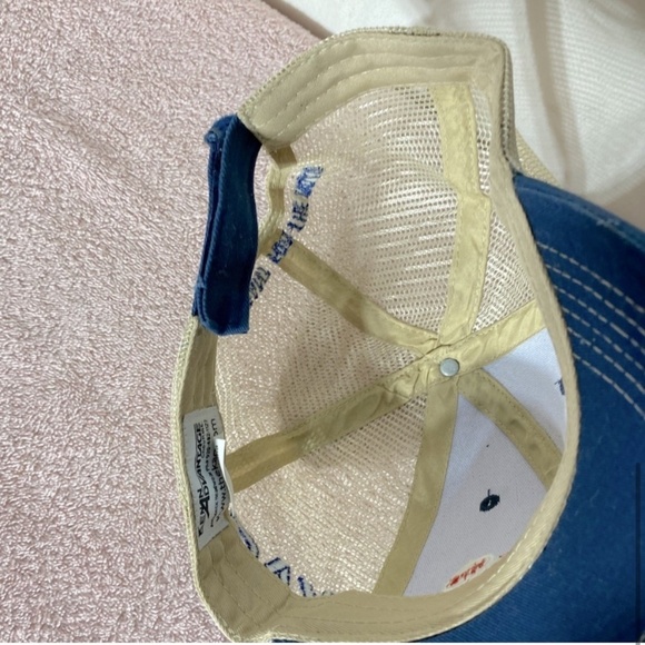 Vintage Navy Westcan Bulk Transport Mesh Back Snap Back Trucker Hat - Picture 7 of 11